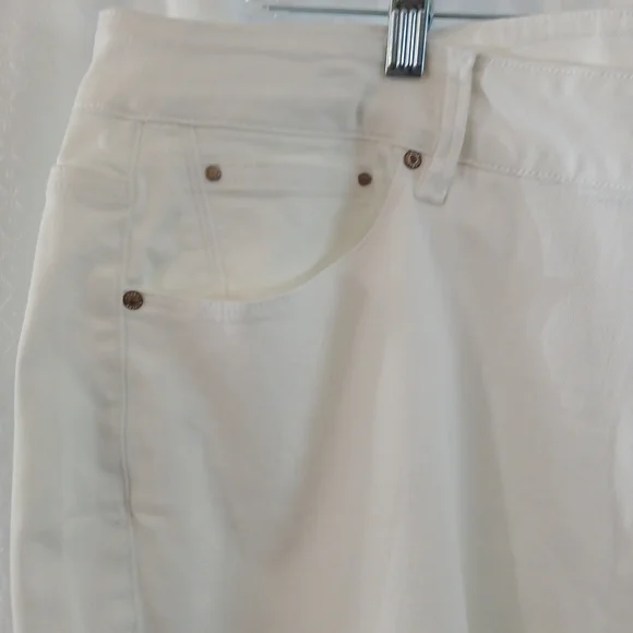 Rebel Wilson X Angels Women's White Mid-Rise Ultra Skinny Pants 24W - Picture 3 of 16